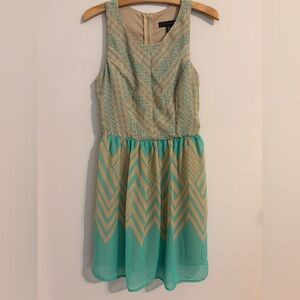 City Studio Geometric Sleeveless Dress